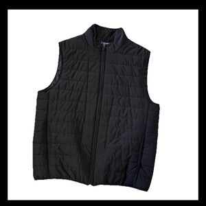 Chaps Black Quilted Puffer Vest Mens XL
